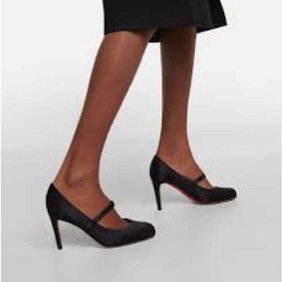 Christian Louboutin Wallis Pumppie 85 mm Mary Jane Red Bottoms Heels size 40 - Picture 12 of 12